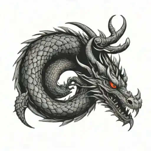 Dragon Ouroboros Dragon Coiling