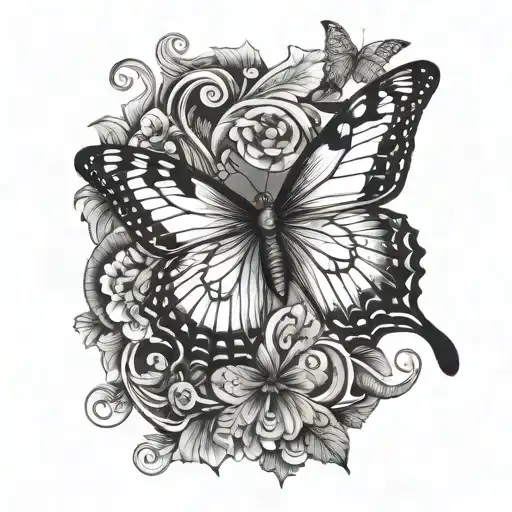 Half Snake Half Butterfly