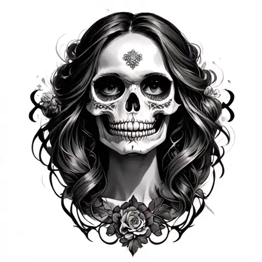 Lady Face Skull