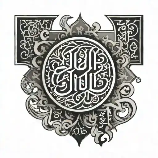 A Writing In Arabic Saying Life