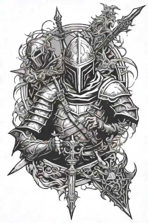 Design A Sleeve Tattoo Featuring Enemies From Dark Souls Amd Bloodborne Games