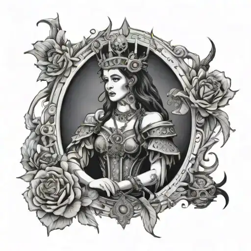 Demonic Empress Tarot Card