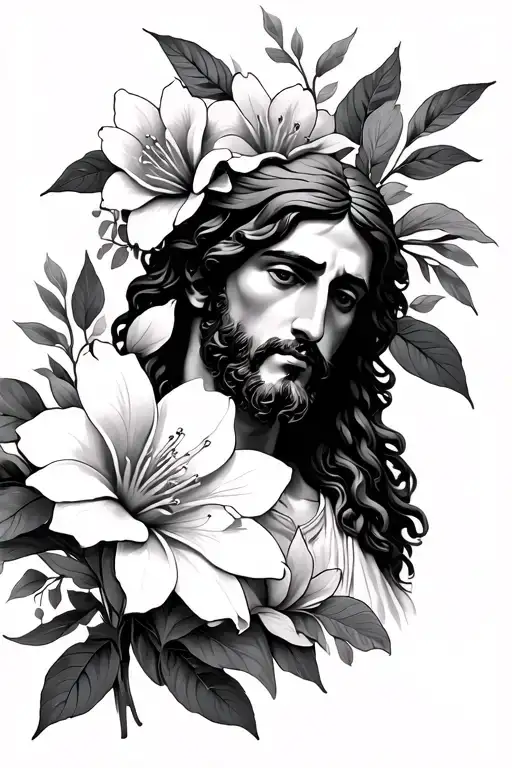 Jasmine Flower And Jesus