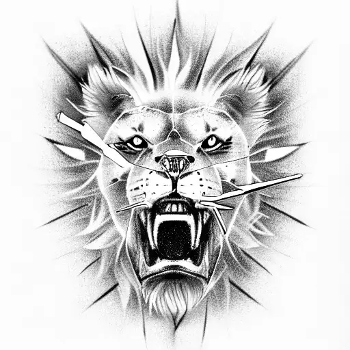 Roaring Lion And A Timepiece