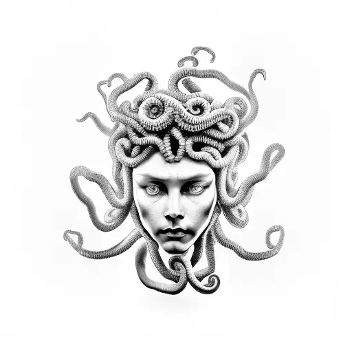 Medusa Holding Male Heads