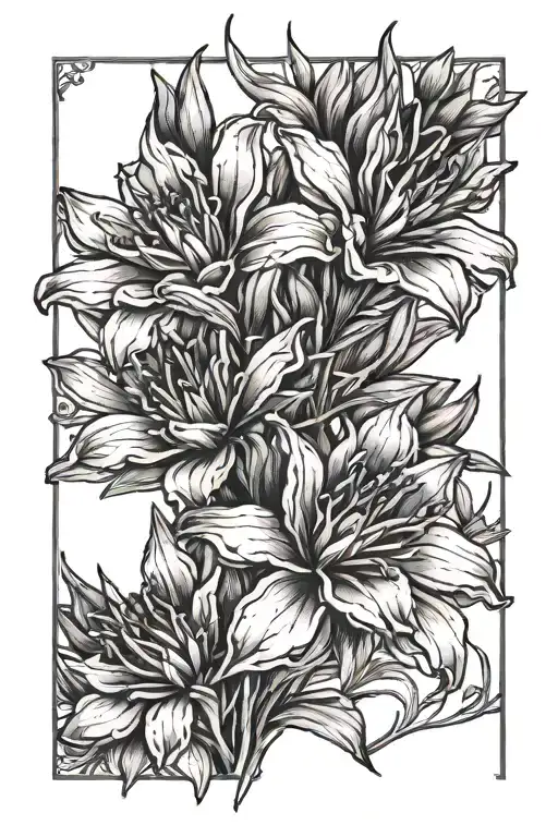 Growing Desert Wildflowers Including Indian Paintbrush Intertwined Along Humeral Fracture Scar