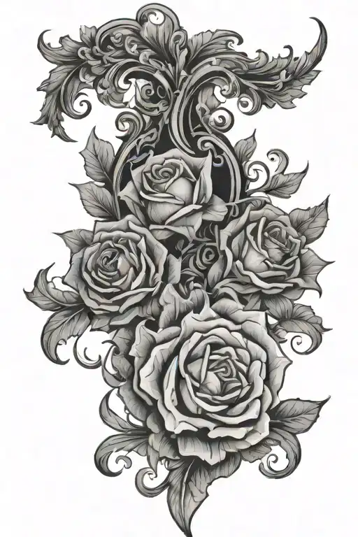 Dark Beautiful Half Sleeve Design