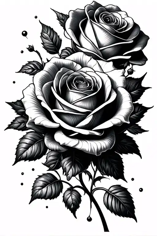 Roses With Abstract Lines And Swirls Gothic Thin Lines Super Detail Less Flower More Lines