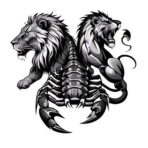 2 Lions And A Scorpion