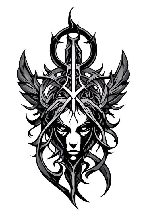 Hecate Symbol Made Only One Line