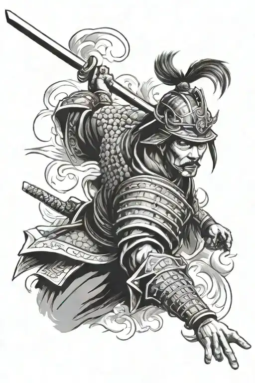 Brave Samurai Warrior