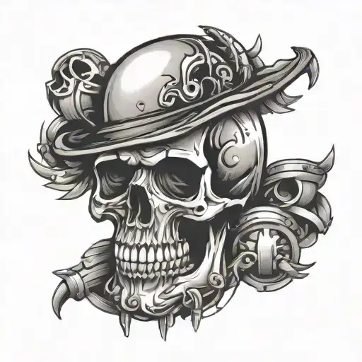 Skull With 777 Inside