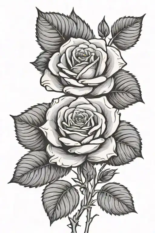 Fine Line Rose With The Name Madison On The Stem