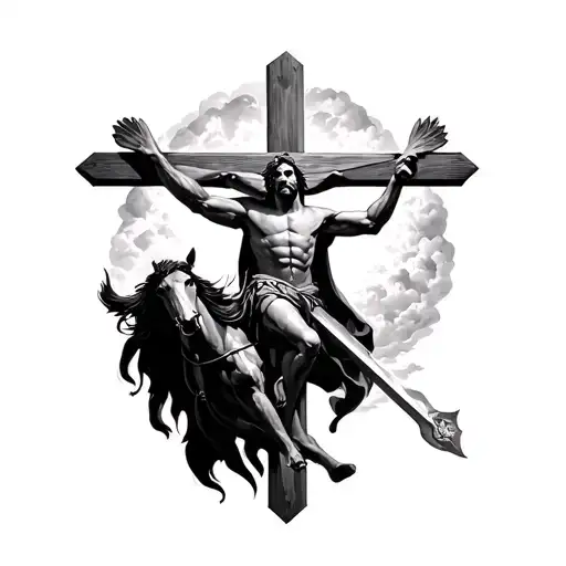 Skanderbeg To Fight For The Cross Of Jesus High In The Sky