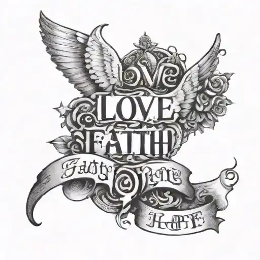Love Faith Hope Words