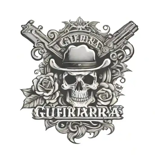 Guerra In Western Font