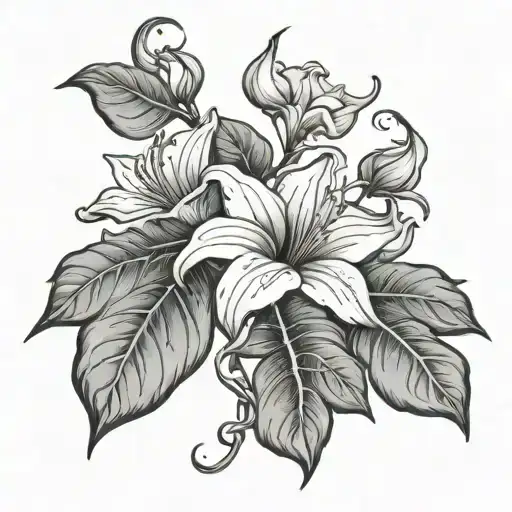 Plant Vine Thin Long Moonflower Vine