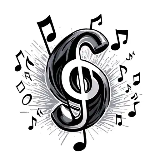 G Money With Musical Notes