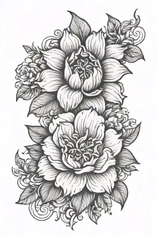 Fineline Floral Arm Sleeve