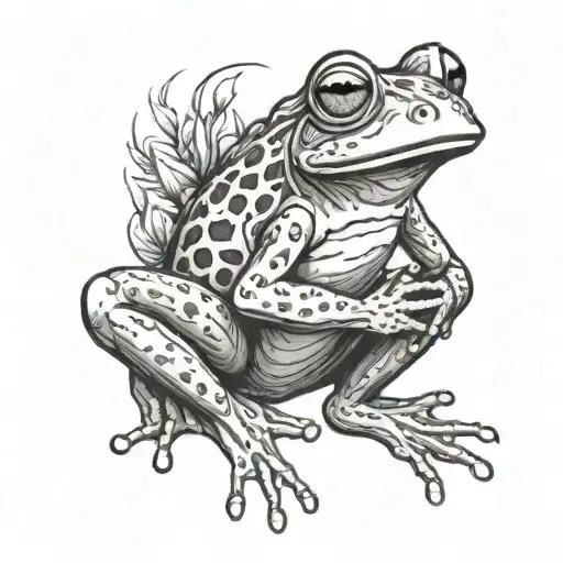 Never Give Up Frog Choking Herrin