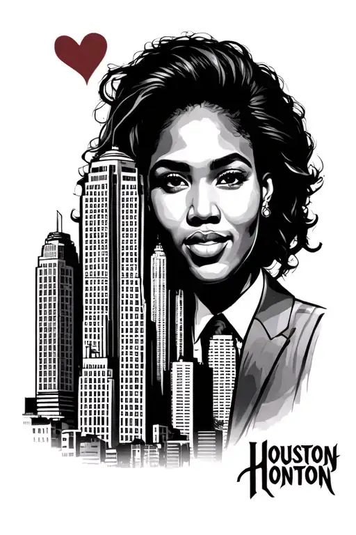 Houston Skyline Old School Black Ppl Love