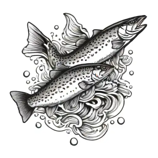 Rainbow Trout Swimming