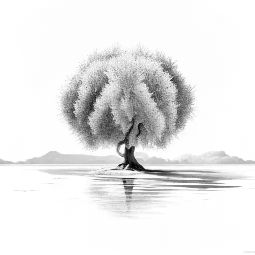 Olive Tree And River