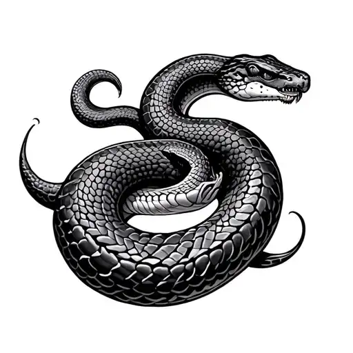 Forest Snake Intertwined