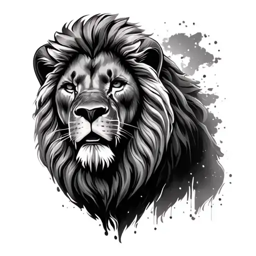 Realistic Lion With Full Spartan Solcier