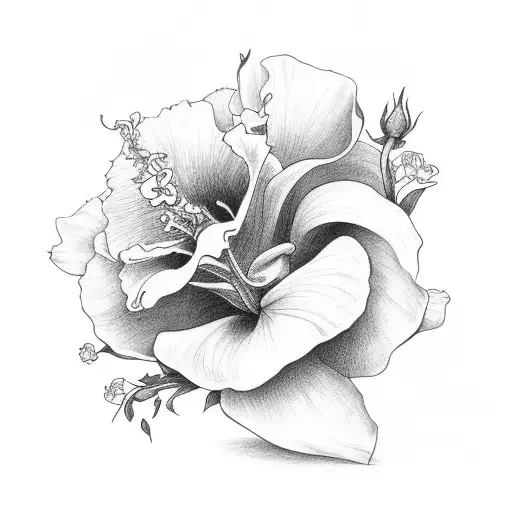 Lilyofthevalley Rose Hibiscus