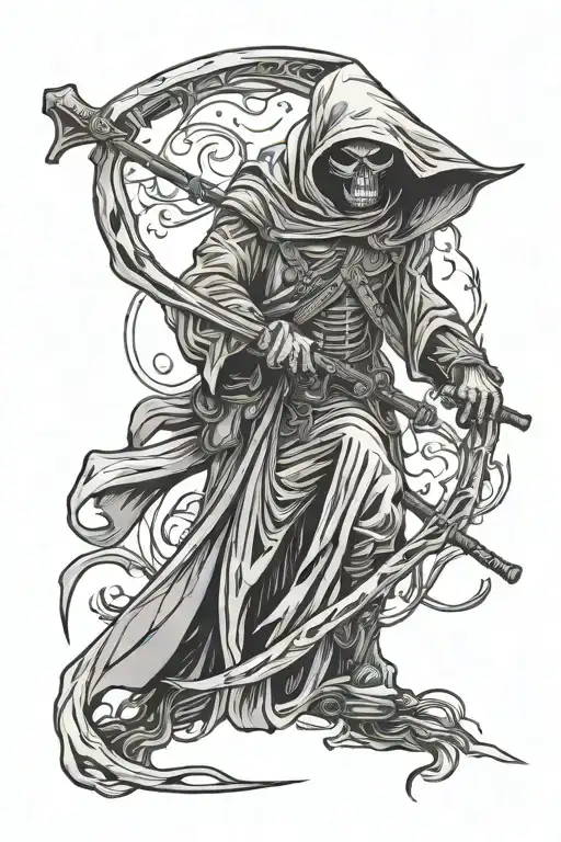 Sniper Grim Reaper With Scythe