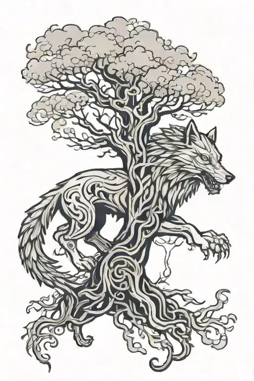 Fenrir And Yggdrasil