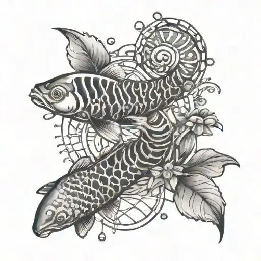 Dna With Koi Fish