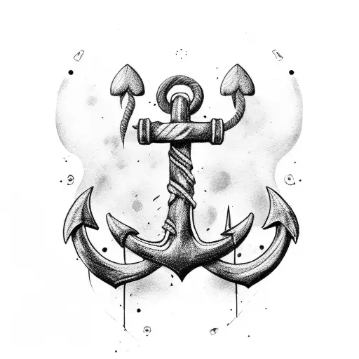 Anchor With A Festher