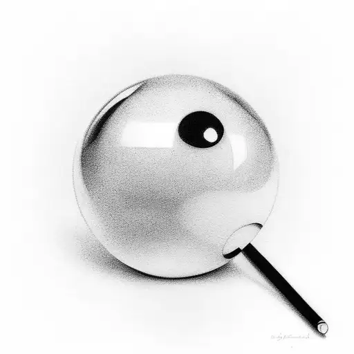 8 Ball On Fire But In A Cherry Stem