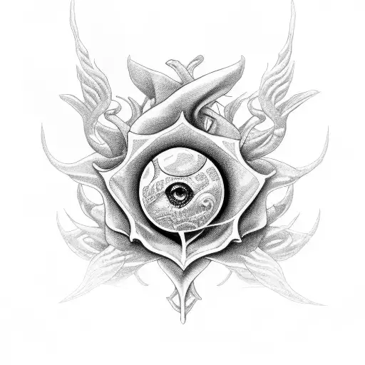 Lakspur Flower Hold By Alien With Zodiac Sign Cancer