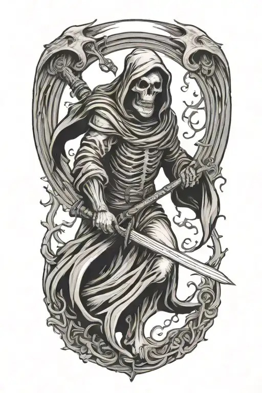 Grim Reaper Reaping A Soul