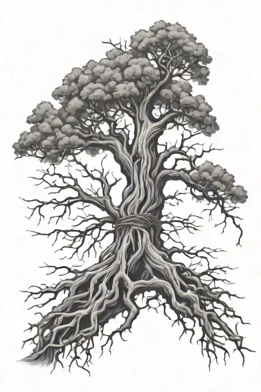 Tree Dead Rope Hanging