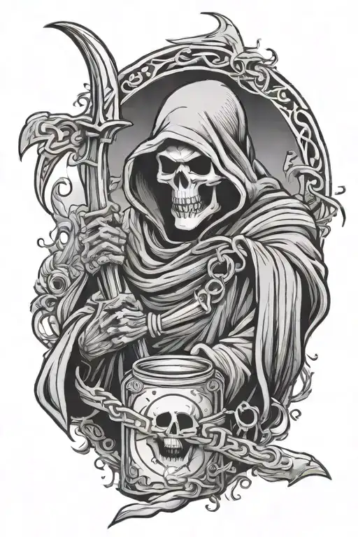 Grim Reaper And Money