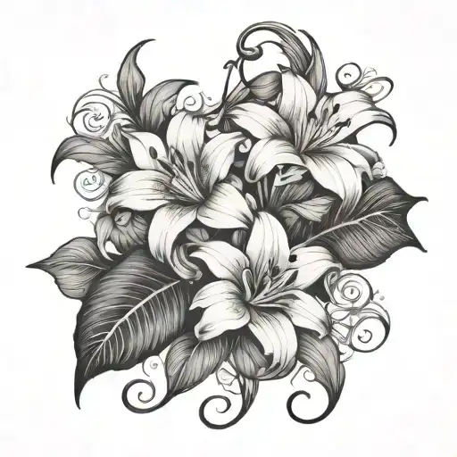 Lillies Moonflower Vine Thin