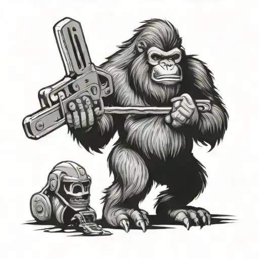 Bigfoot With Chainsaw