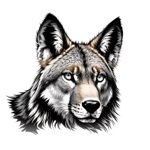 Wildlife Sleeve Black And Grey Colored Eyes Predators Of North America