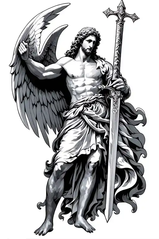 St Micheal With Sword