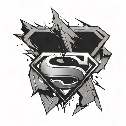Broken Superman Symbol