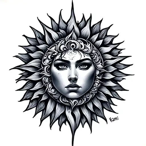 The Name Kami But The Top Of The I Being A Sun