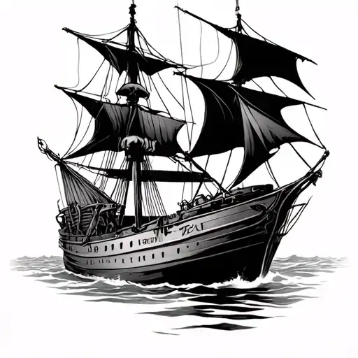 Skeleton Steering Ship