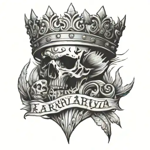 Inscription Under The Crown Karavan