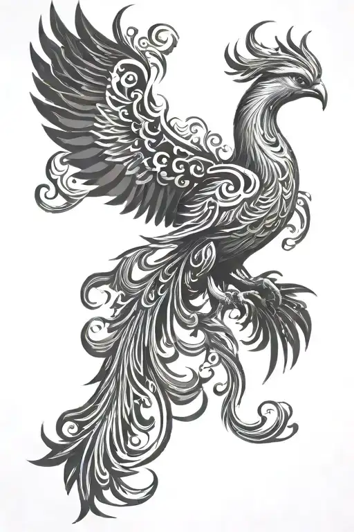 Arabic Phoenix Emerging Stylizing