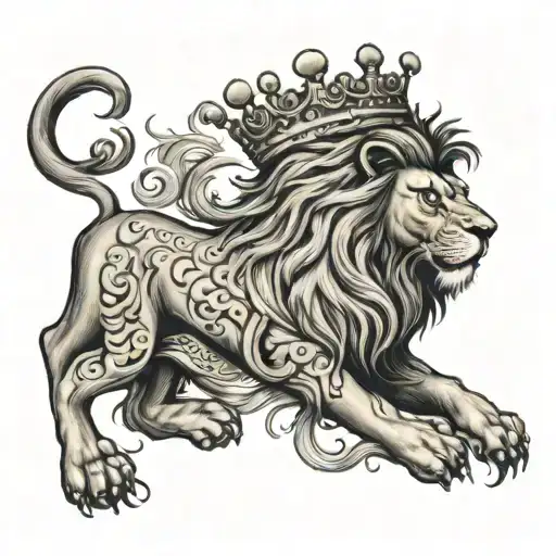 Czech Lion And Crown