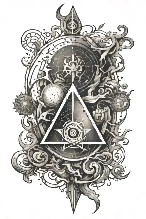 Engraving Ancient Alchemy Symbol